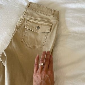 Spanx STRETCH TWILL CROPPED WIDE LEG PANT